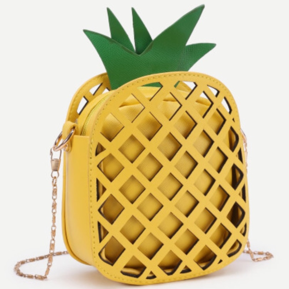 🎁 Small Crossbody Shoulder Pineapple Bag - Picture 2 of 7